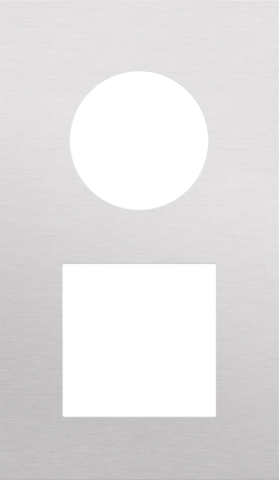 Tweevoudige afdekplaat, verticaal 60 mm centerafstand, voor