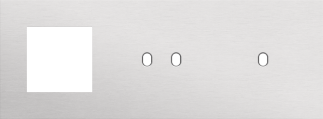 Drievoudige afdekplaat, horizontaal 71 mm centerafstand,voor