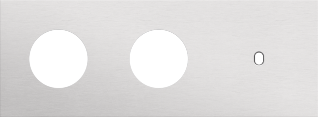 Drievoudige afdekplaat, horizontaal 71 mm centerafstand, voo