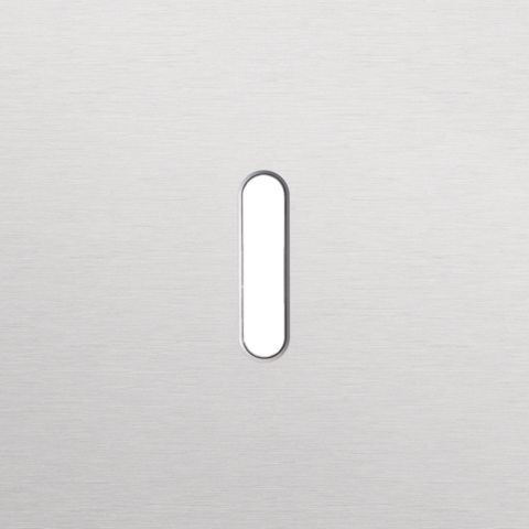 Enkelvoudige afdekplaat, voor enkelvoudige schakelfuncties,