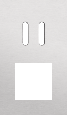 Tweevoudige afdekplaat, verticaal 60 mm centerafstand, voor