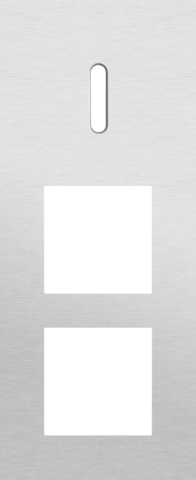 Drievoudige afdekplaat, verticaal 60 mm centerafstand, voor