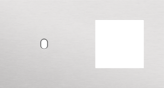 Tweevoudige afdekplaat, horizontaal 71 mm centerafstand,voor