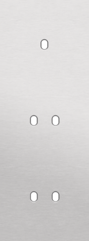 Drievoudige afdekplaat, verticaal 71 mm centerafstand, voor