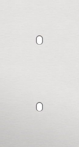 Tweevoudige afdekplaat, verticaal 71 mm centerafstand, voor