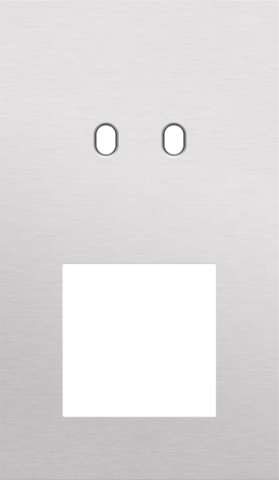 Tweevoudige afdekplaat, verticaal 60 mm centerafstand, voor