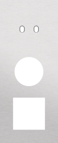 Drievoudige afdekplaat, verticaal 60 mm centerafstand, voor