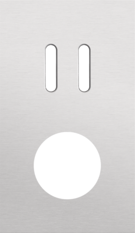 Tweevoudige afdekplaat, verticaal 60 mm centerafstand, voor