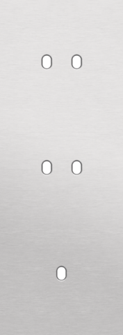 Drievoudige afdekplaat, verticaal 71 mm centerafstand, voor