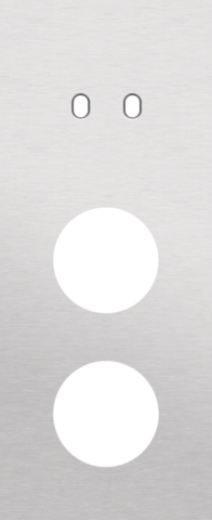 Drievoudige afdekplaat, verticaal 60 mm centerafstand, voor