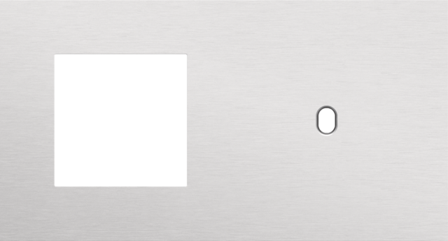 Tweevoudige afdekplaat, horizontaal 71 mm centerafstand,voor