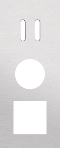 Drievoudige afdekplaat, verticaal 60 mm centerafstand, voor