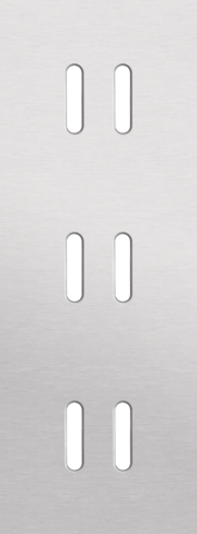 Drievoudige afdekplaat, verticaal 71 mm centerafstand, voor