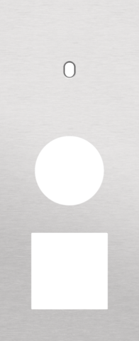 Drievoudige afdekplaat, verticaal 60 mm centerafstand, voor