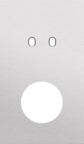 Tweevoudige afdekplaat, verticaal 60 mm centerafstand, voor