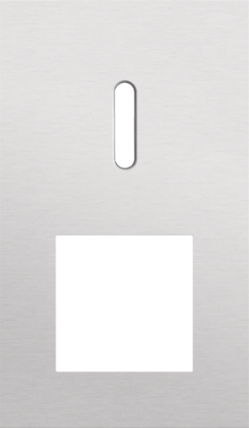 Tweevoudige afdekplaat, verticaal 60 mm centerafstand, voor