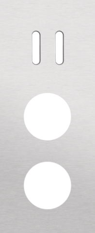 Drievoudige afdekplaat, verticaal 60 mm centerafstand, voor