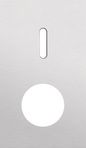 Tweevoudige afdekplaat, verticaal 60 mm centerafstand, voor