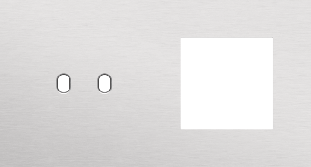 Tweevoudige afdekplaat, horizontaal 71 mm centerafstand,voor