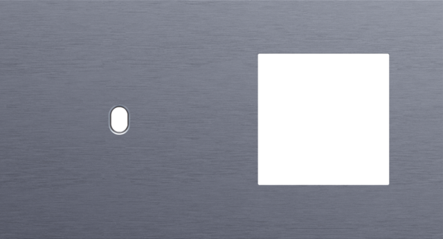 Tweevoudige afdekplaat, horizontaal 71 mm centerafstand,voor