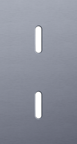 Tweevoudige afdekplaat, verticaal 71 mm centerafstand, voor