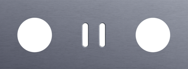 Drievoudige afdekplaat, horizontaal 71 mm centerafstand,voor