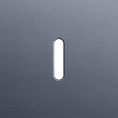 Enkelvoudige afdekplaat, voor enkelvoudige schakelfuncties,