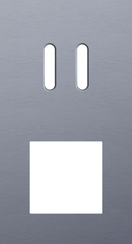 Tweevoudige afdekplaat, verticaal 71 mm centerafstand, voor