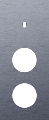 Drievoudige afdekplaat, verticaal 60 mm centerafstand, voor