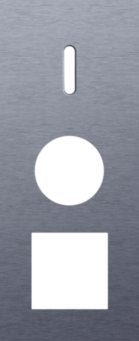 Drievoudige afdekplaat, verticaal 60 mm centerafstand, voor