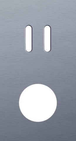 Tweevoudige afdekplaat, verticaal 71 mm centerafstand, voor