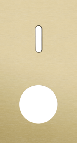 Tweevoudige afdekplaat, verticaal 71 mm centerafstand, voor