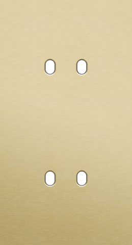 Tweevoudige afdekplaat, verticaal 71 mm centerafstand, voor