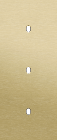 Drievoudige afdekplaat, verticaal 60 mm centerafstand, voor