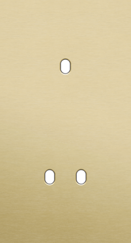 Tweevoudige afdekplaat, verticaal 71 mm centerafstand, voor