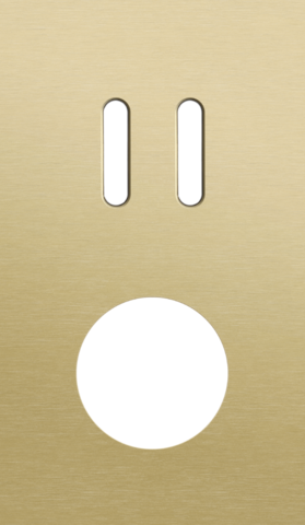 Tweevoudige afdekplaat, verticaal 60 mm centerafstand, voor