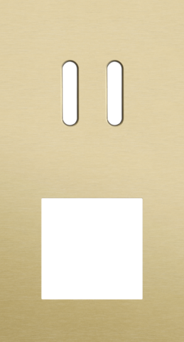 Tweevoudige afdekplaat, verticaal 71 mm centerafstand, voor