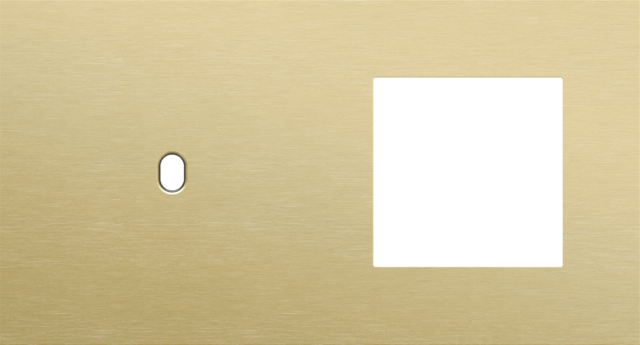 Tweevoudige afdekplaat, horizontaal 71 mm centerafstand,voor