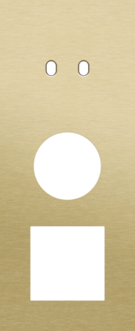 Drievoudige afdekplaat, verticaal 60 mm centerafstand, voor