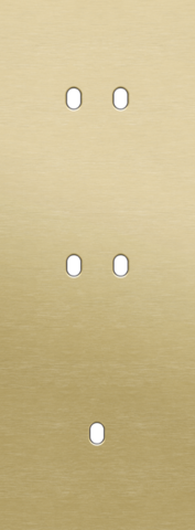 Drievoudige afdekplaat, verticaal 71 mm centerafstand, voor