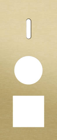 Drievoudige afdekplaat, verticaal 60 mm centerafstand, voor