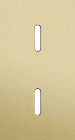 Tweevoudige afdekplaat, verticaal 71 mm centerafstand, voor