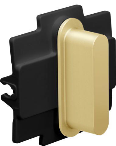 Niko Rocker voor enkelvoudige schakelfuncties, alu gold