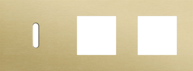 Drievoudige afdekplaat, horizontaal 71 mm centerafstand,voor