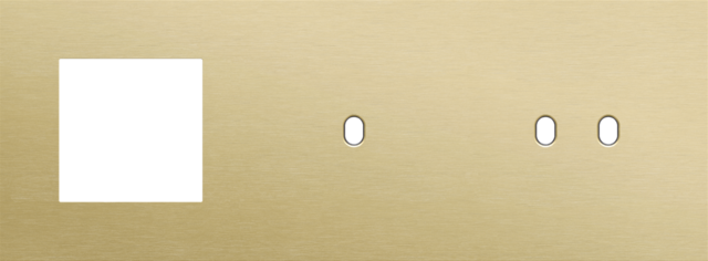 Drievoudige afdekplaat, horizontaal 71 mm centerafstand,voor