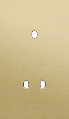 Tweevoudige afdekplaat, verticaal 60 mm centerafstand, voor