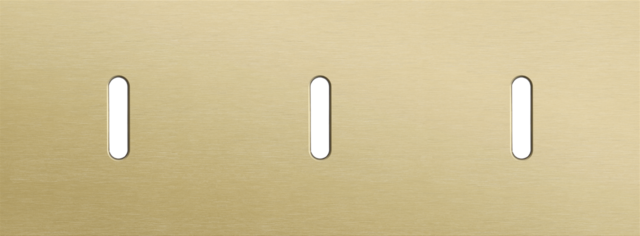 Drievoudige afdekplaat, horizontaal 71 mm centerafstand,voor