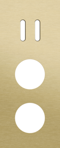 Drievoudige afdekplaat, verticaal 60 mm centerafstand, voor