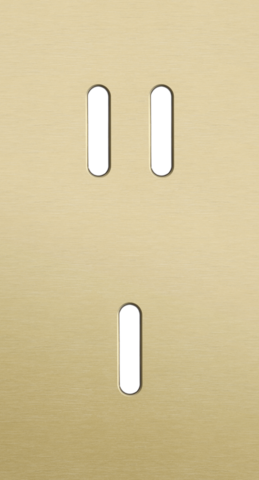 Tweevoudige afdekplaat, verticaal 71 mm centerafstand, voor