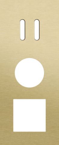 Drievoudige afdekplaat, verticaal 60 mm centerafstand, voor